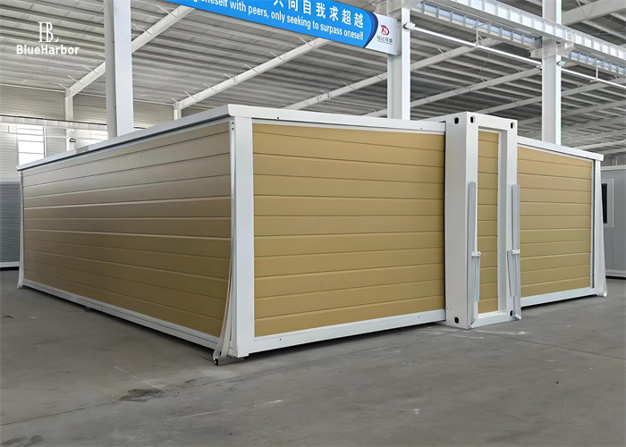 Stalowy / Aluminiowy Podwójny Skrzydło Rozszerzalny Dom Prefabrykowany Do Mieszkania Łatwa I Szybka Instalacja Rozszerzalny Od 18 Do 60 Meterów kwadratowych